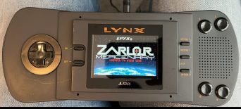 Atari Lynx Displaying ZARLOR